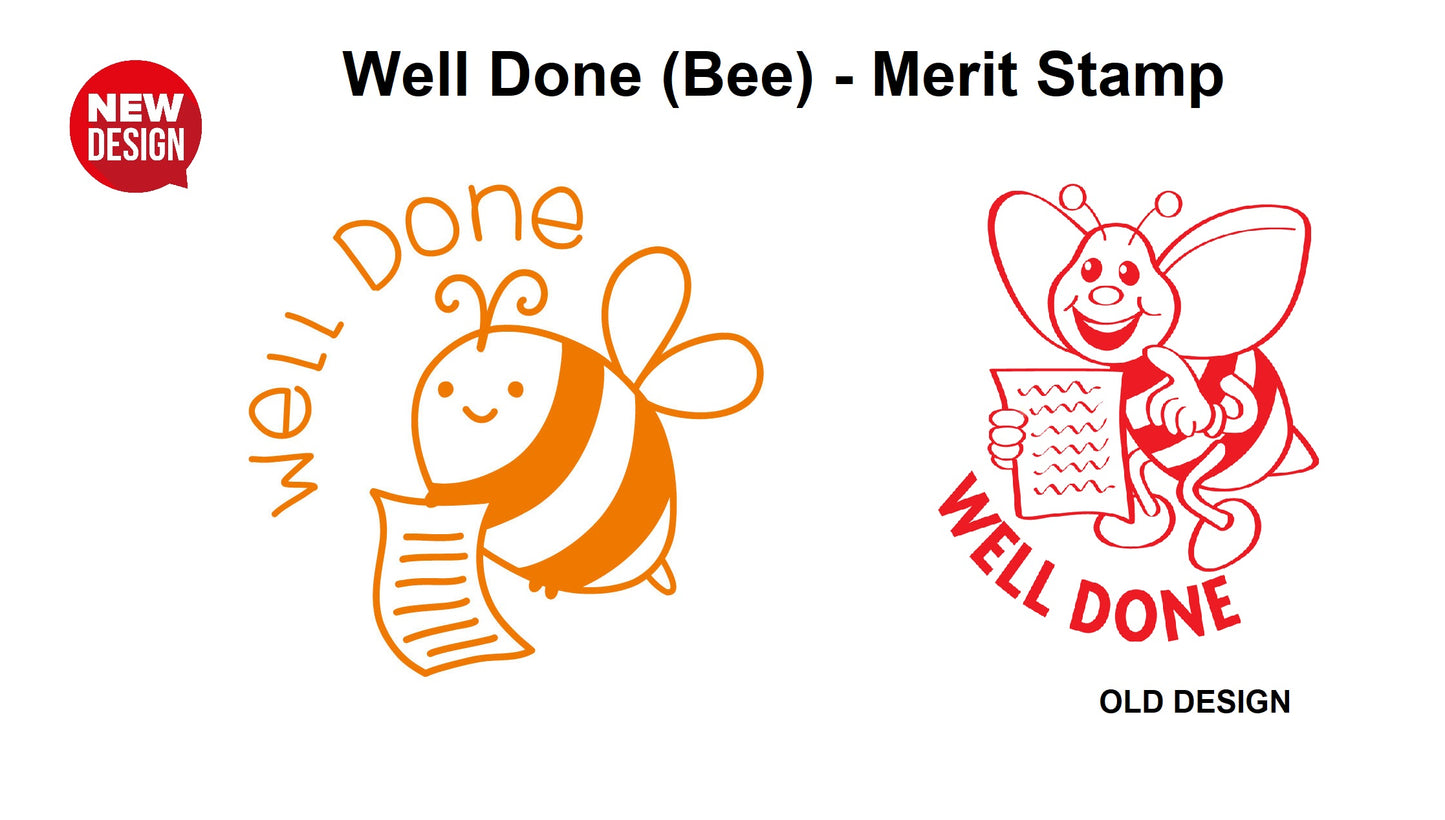 Well Done Bee - Merit Stamp