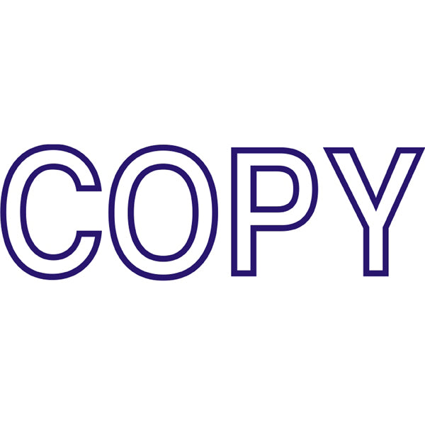Self Inking Office Stamp - Copy Blue