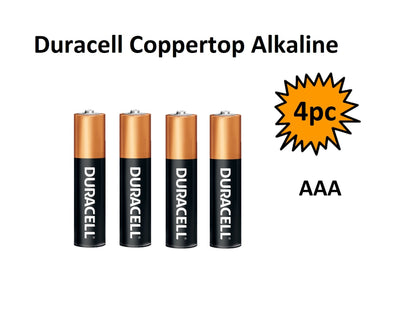 Duracell Alkaline Batteries - AAA (4 Pack)
