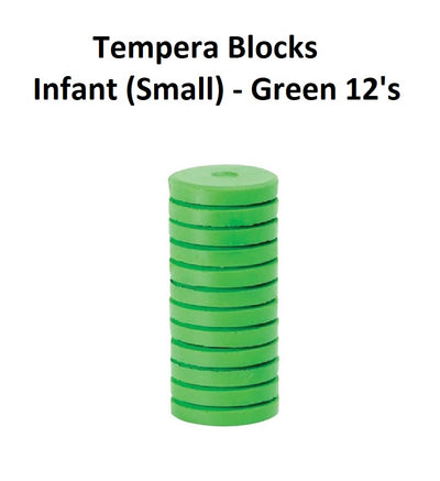 Brilliant Green 12's - Tempera Blocks Infant (Small)