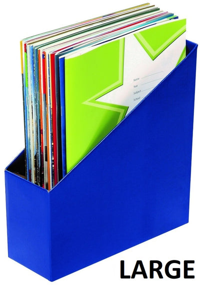Large Blue - Book Boxes (Pack of 5)