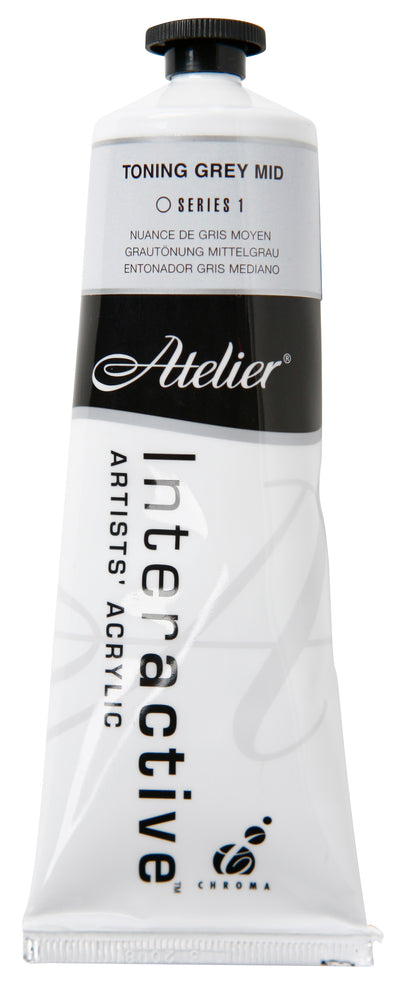 Toning Grey Mid 80ml - Atelier Acrylic Paint S1