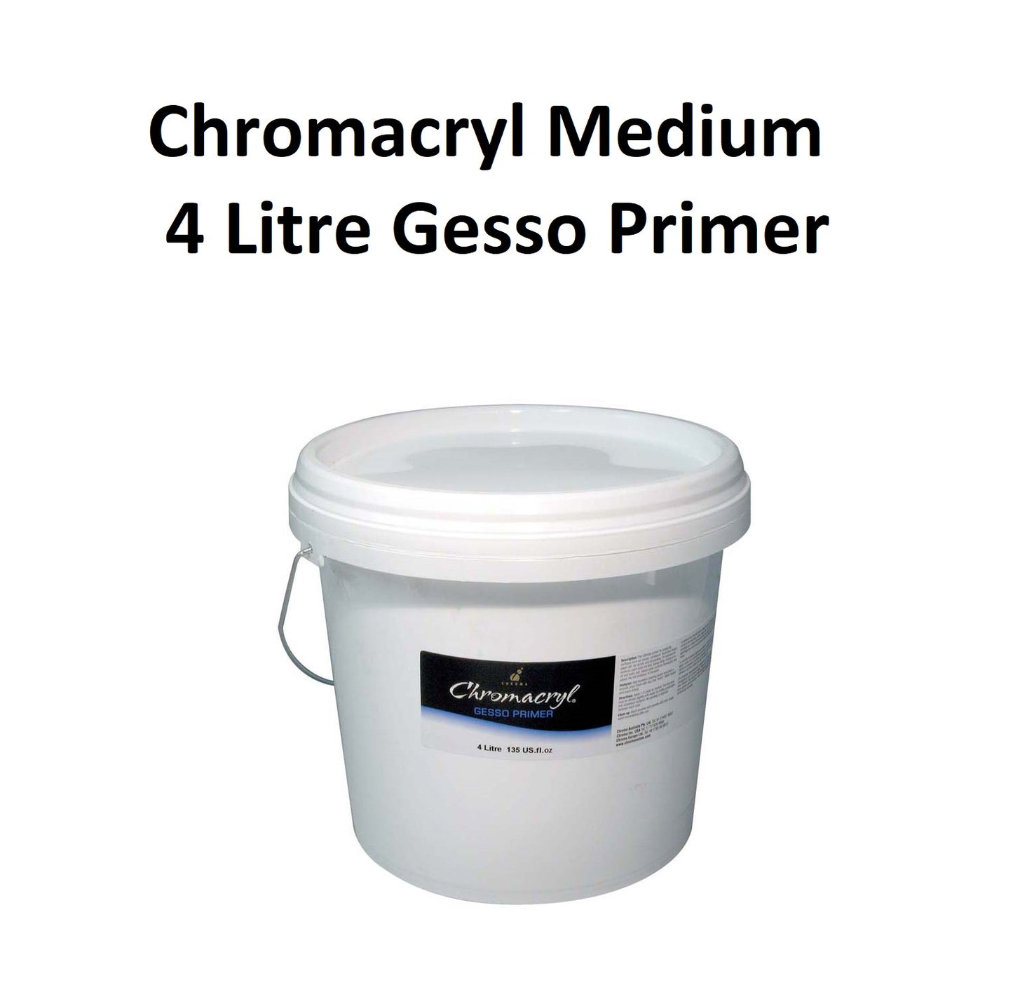 Chromacryl Medium - Gesso Primer 4 Litre