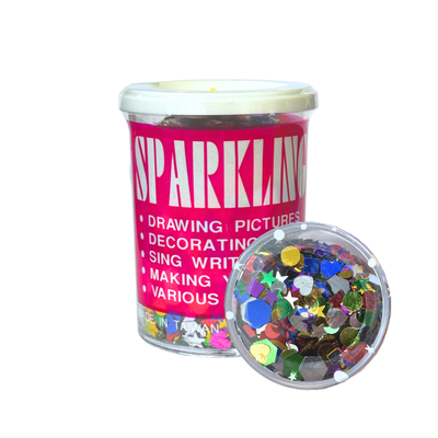 Sparkling Confetti Shaker - Assorted Shapes