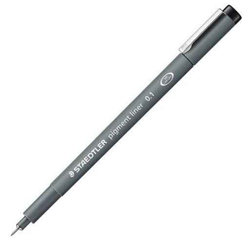 Black 0.1mm - Staedtler Pigment Liner Pen