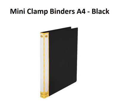 Mini Clamp Binders A4 - Black
