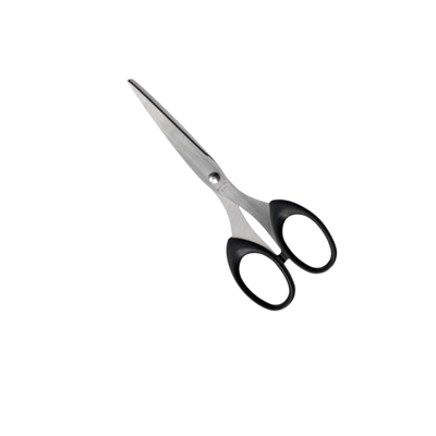 6 inch - Steel Scissors Black Handle