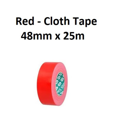 Red - Cloth Tape 48mm x 25M