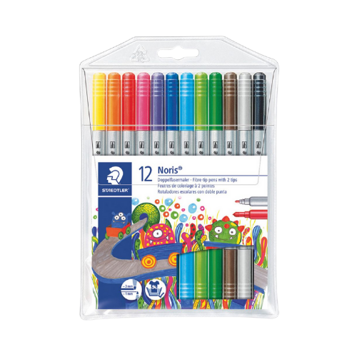 Staedtler Double Ended Felt Tip Pens - 12's