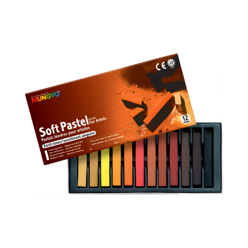 Mungyo Chalk Pastels - Earth Tones 12's