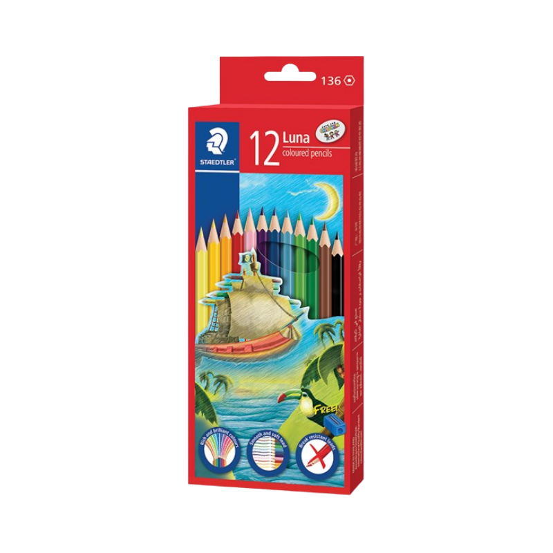 Staedtler Luna Colour Pencils - 12's Full Size