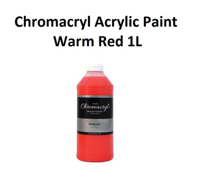 Warm Red 1L - Chromacryl Acrylic Paint