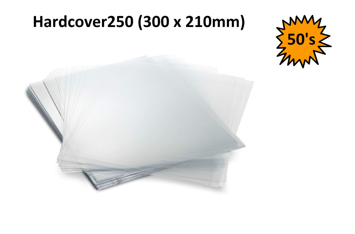 Hardcover 250 micron (300 x 210mm) - 50 Pack