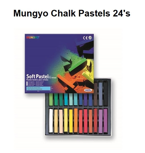 Mungyo Chalk Pastels - Standard 24's