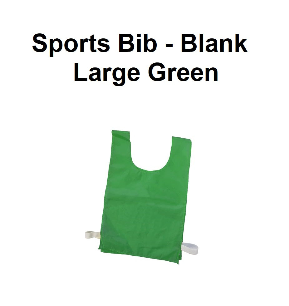 Sports Bib - Blank | Large Green