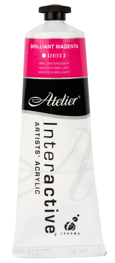 Brilliant Magenta 80ml - Atelier Acrylic Paint S3
