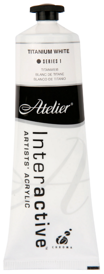 Titanium White 80ml - Atelier Acrylic Paint S1