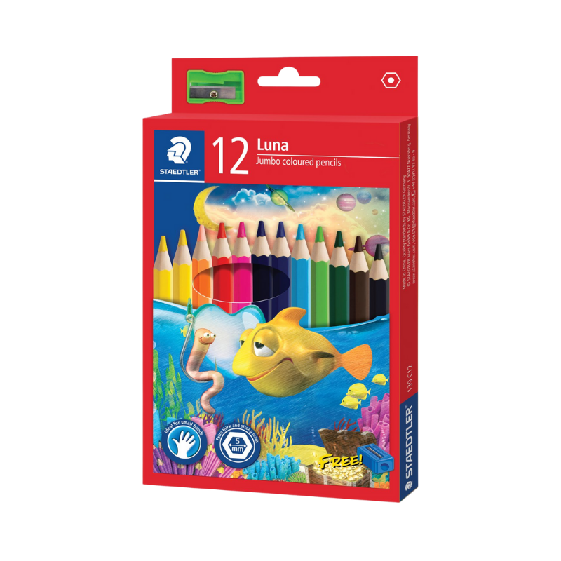 Staedtler Luna Jumbo Colour Pencils - 12's