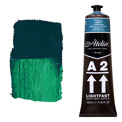 Pthalo Green 120ml - Chroma A2 Acrylic Paint