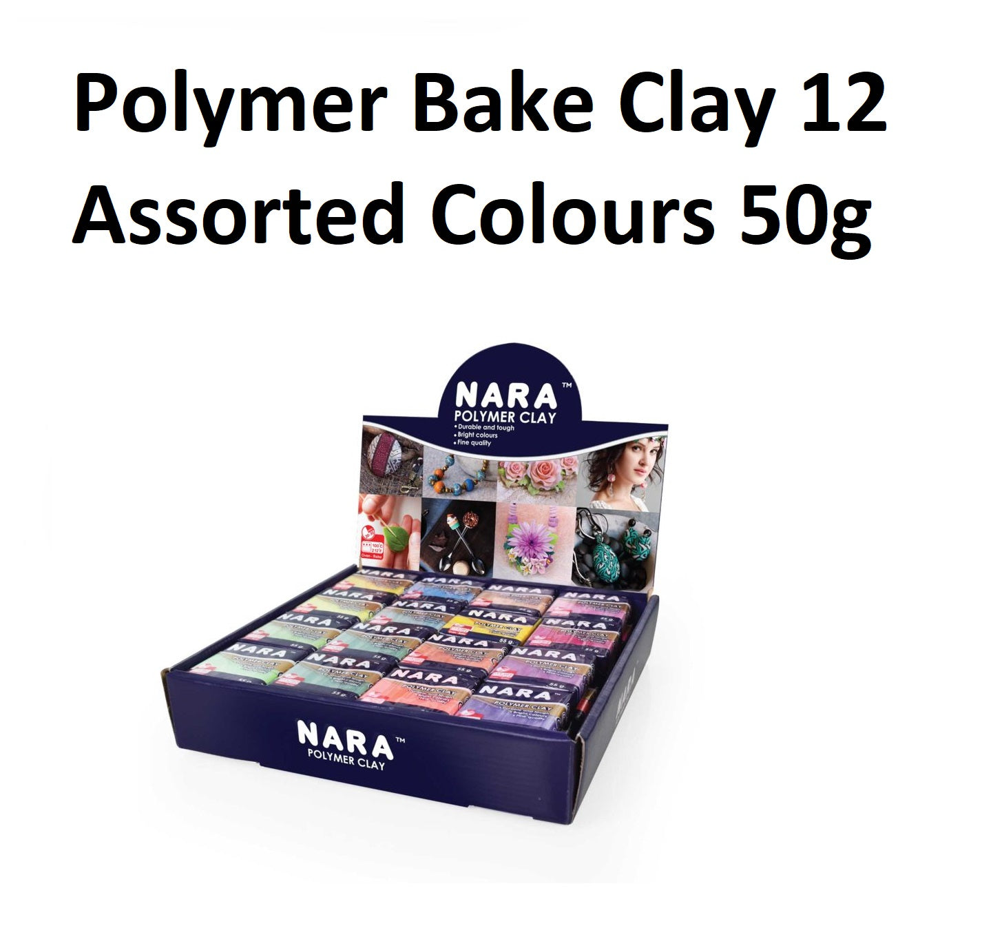 Oven Bake Polymer Clay - Box of 48