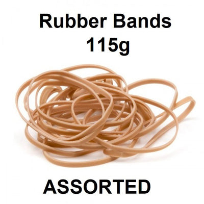 Assorted - Rubber Bands 115g
