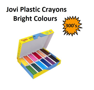 Jovi Plastic Crayons - Box of 300 (Bright)