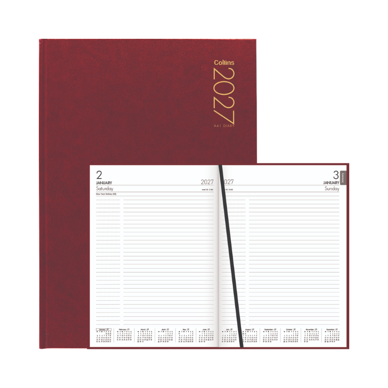 2027 Collins Diary A41 Red
