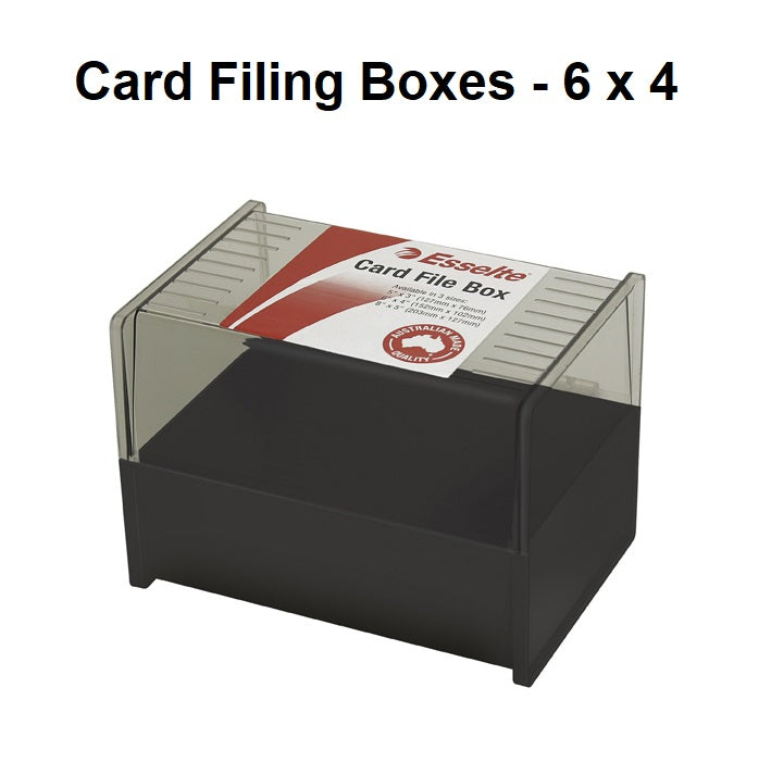 Card Filing Boxes - 6 x 4
