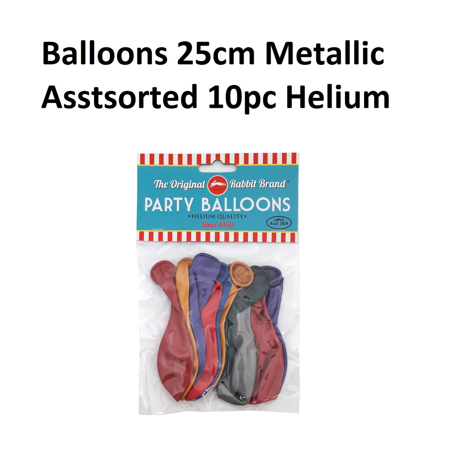 Metallic Balloons - Assorted - Packet of 10