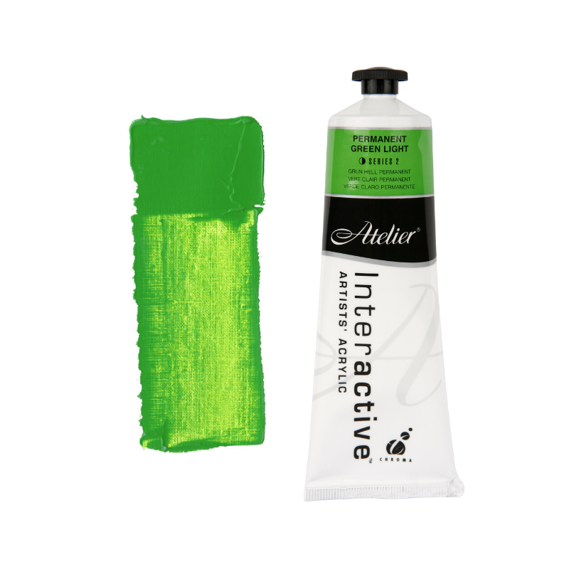 Permanent Green Light 80ml - Atelier Acrylic Paint S2