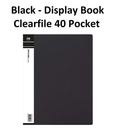 Black - A4 Clearfile 40 Page