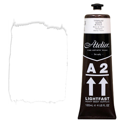 Titanium White 120ml - Chroma A2 Acrylic Paint