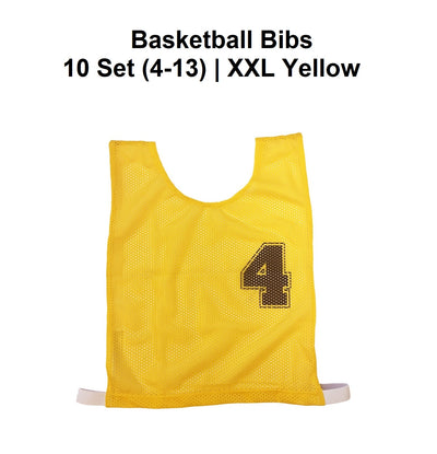 Basketball Bibs - 10 Set (4-13) | XXL Yellow