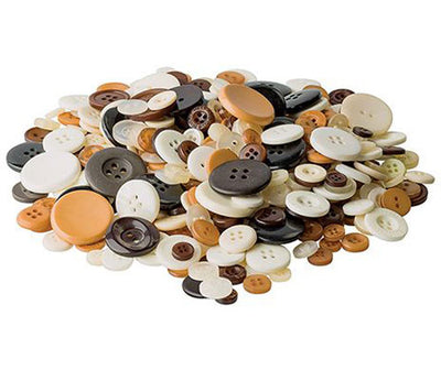 Basics Natural Buttons - Tub 600G