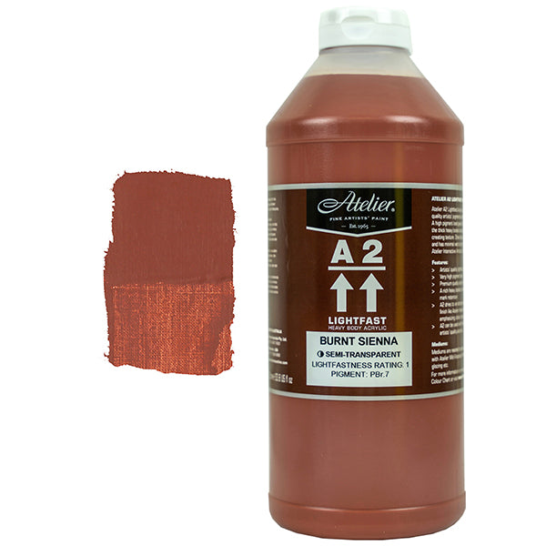 Burnt Sienna 1L - Chroma A2 Acrylic Paint