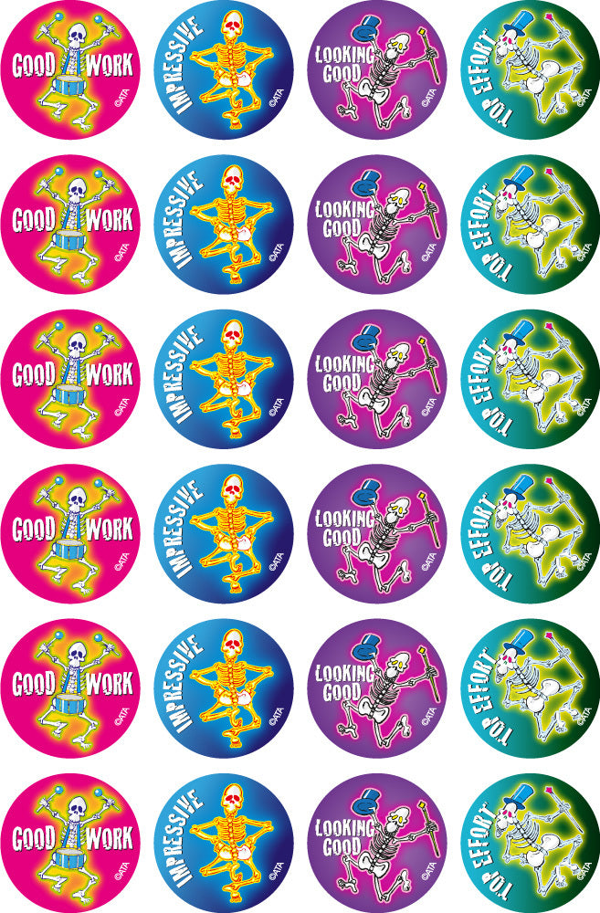 Skeleton - Merit Stickers (Pack of 96)