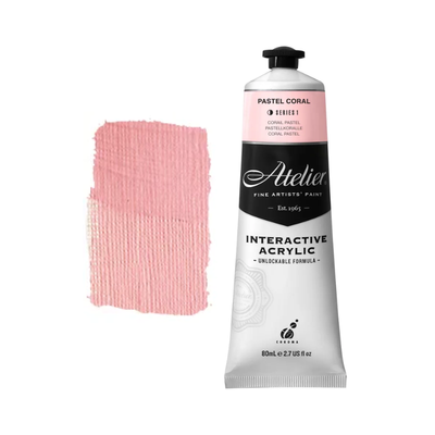 Pastel Coral 80ml - Atelier Acrylic Paint S1