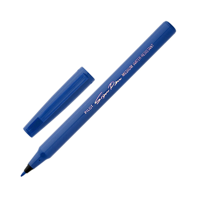 Blue - Pilot Sign Pen - Fibre Tip 0.6mm