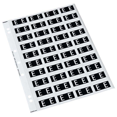 E - Codafile Labels 25mm - Pack of 5 Sheets