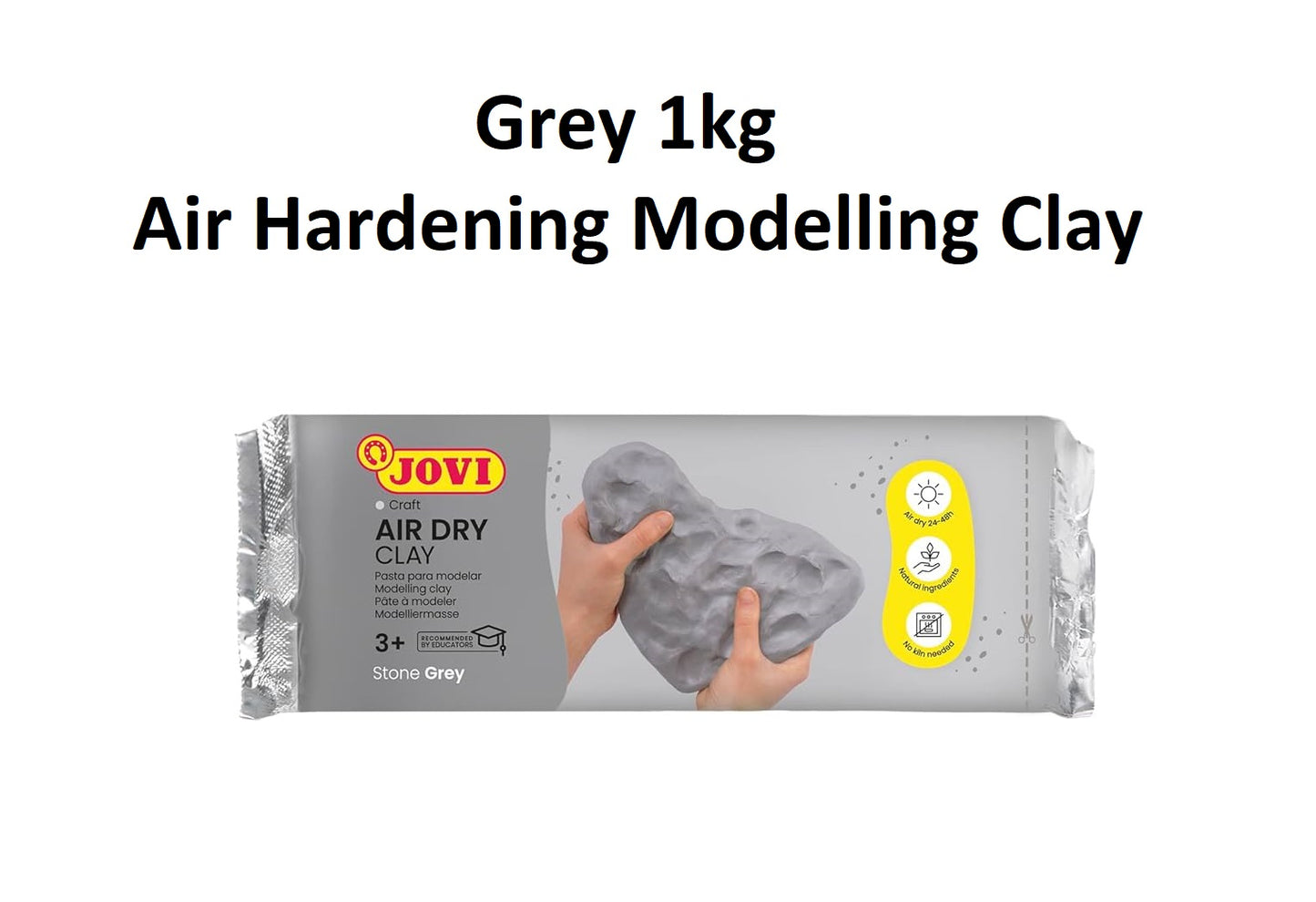 Grey 1kg - Air Hardening Modelling Clay