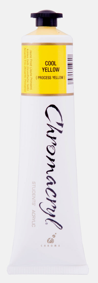 Cool Yellow 75ml - Chromacryl Acrylic Paint