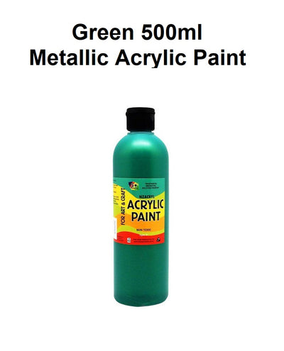 Green 500mL  - Metallic Acrylic Paint
