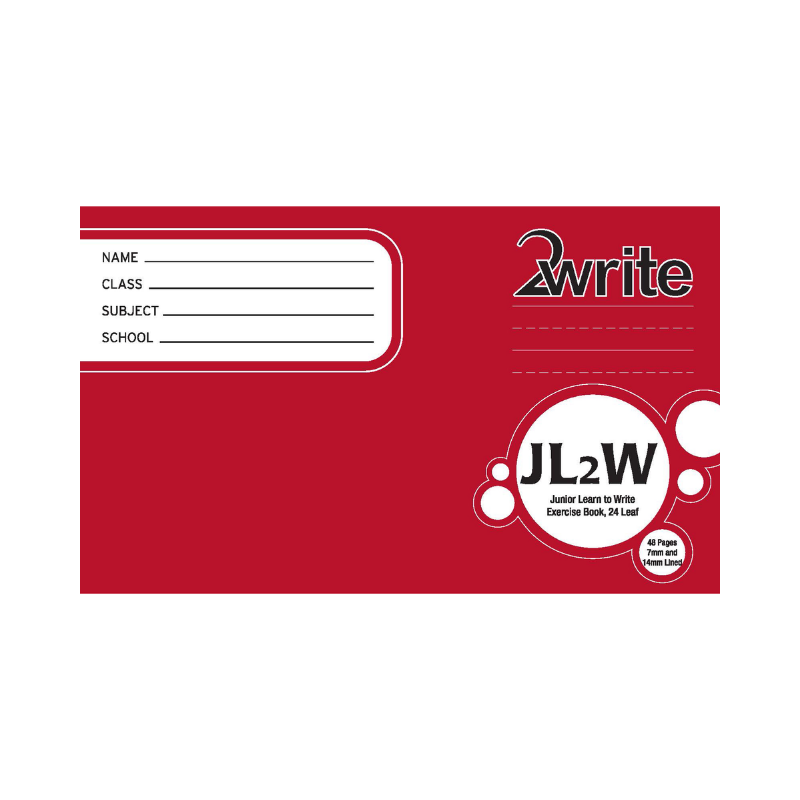 JL2W / 1B2 - Junior Learn to Write Book - 14mm Lined/7mm Feint