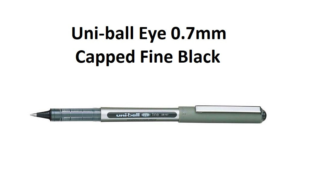 Black - Uni-ball Eye 0.7mm Fine Tip Capped