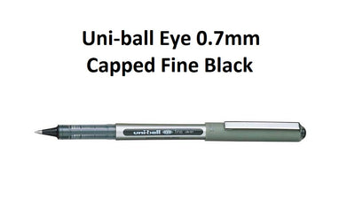 Black - Uni-ball Eye 0.7mm Fine Tip Capped
