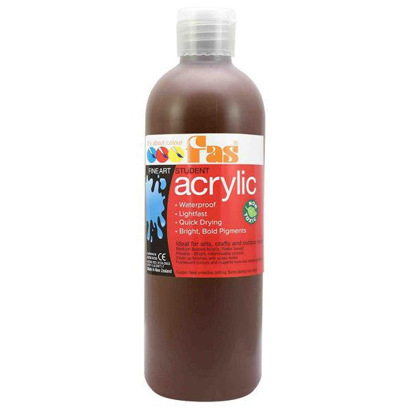 Burnt Sienna 500mL - FAS Super Tempera Poster Paint