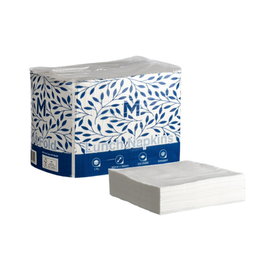 Serviette Lunch Napkins - Pack of 500 White