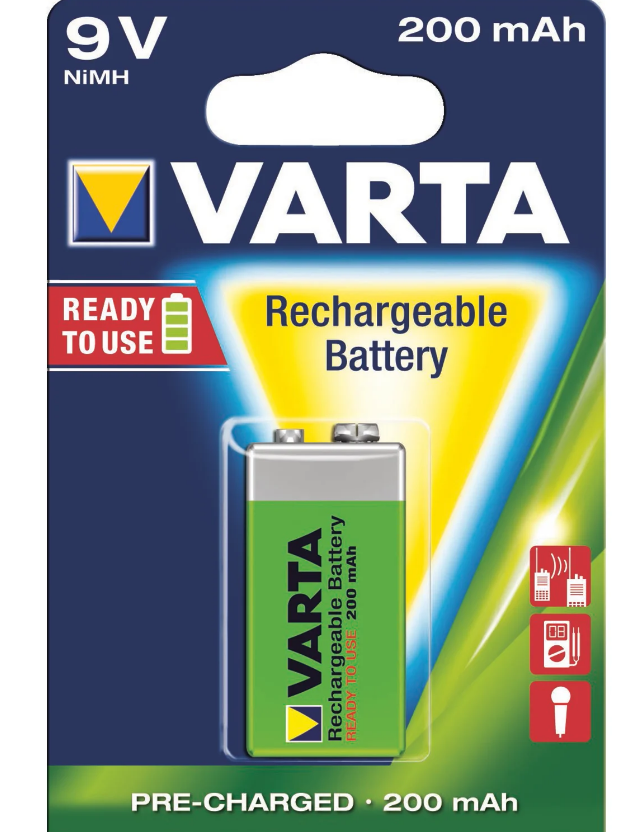 Varta Recharge Rechargeable Battery 9 Volt