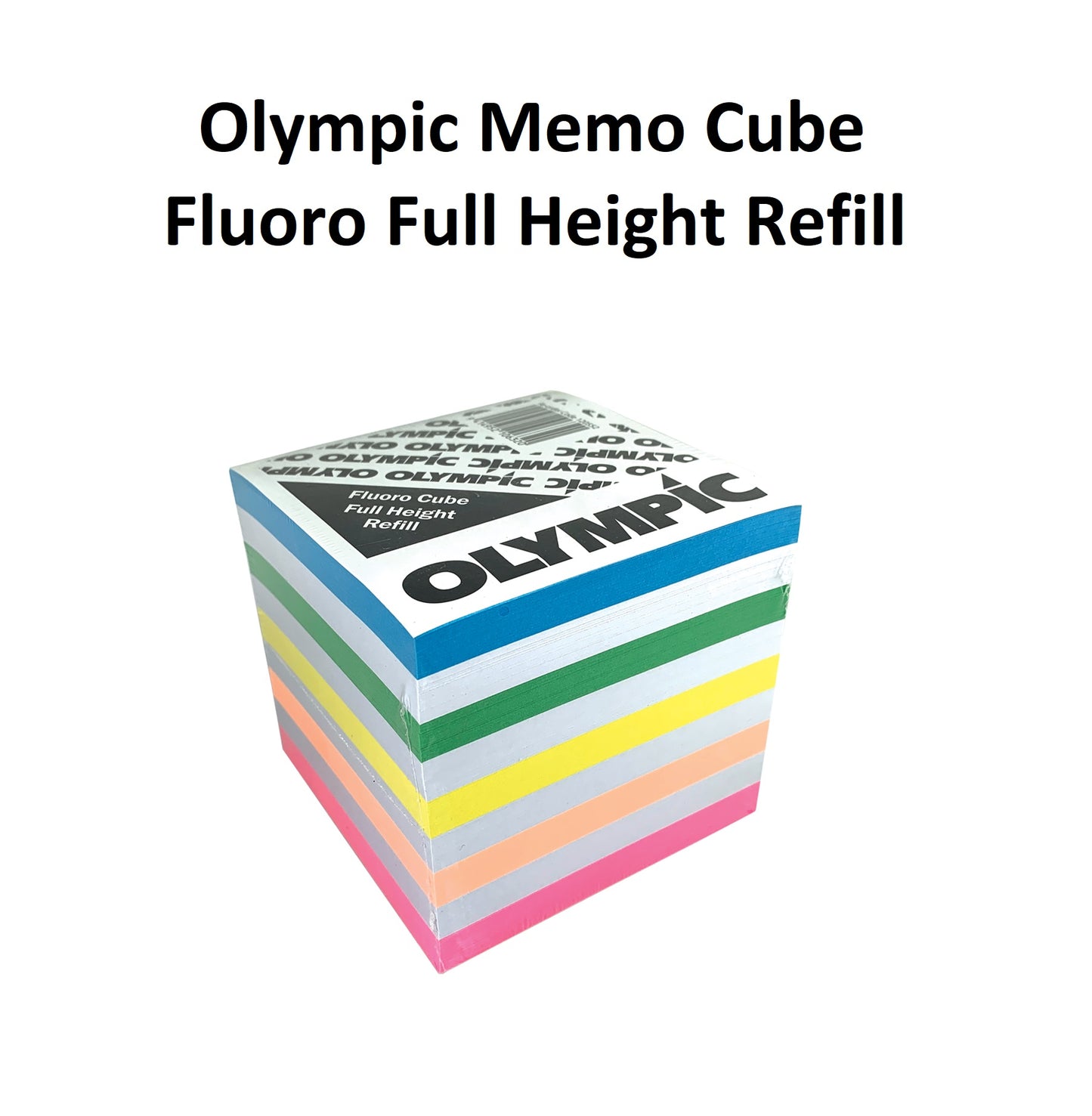 Memo Cube - Full Height (Bright Colours) Refill Only