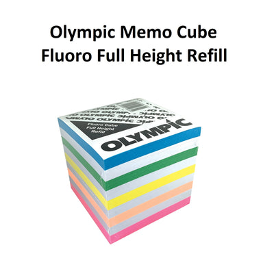 Memo Cube - Full Height (Bright Colours) Refill Only